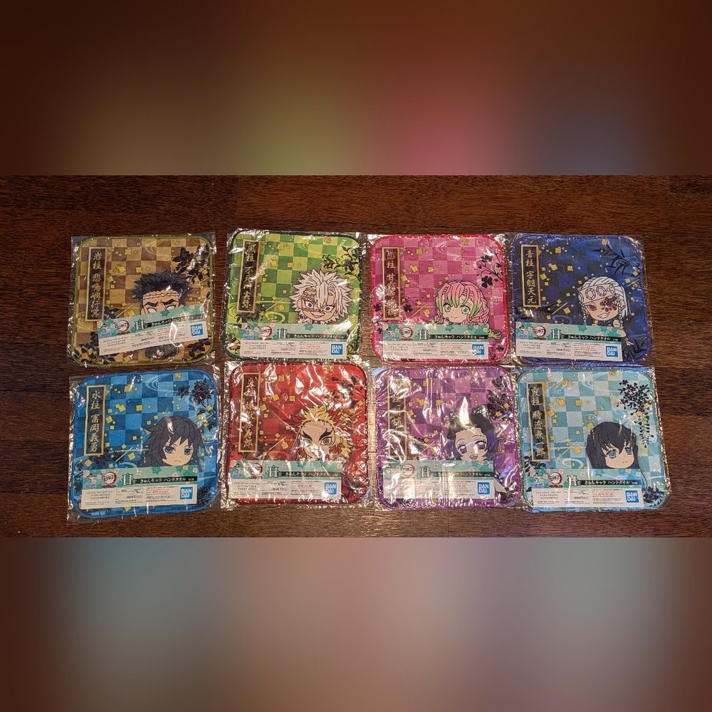 Demon Slayer Kimetsu No Yaiba Towel Set Of 8